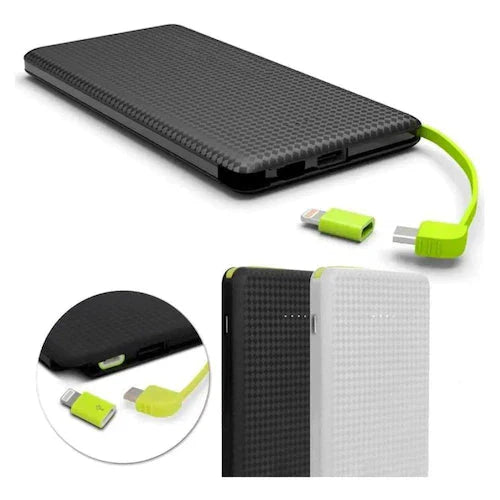 Universal Power Bank 10,000 mAh - Portable Charger for Android and iPhone