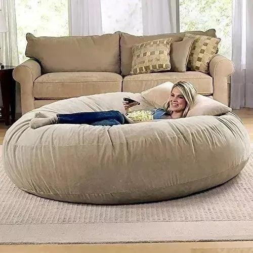 Giant Suede Pouf 140x50 Without Filling Ultra Comfort